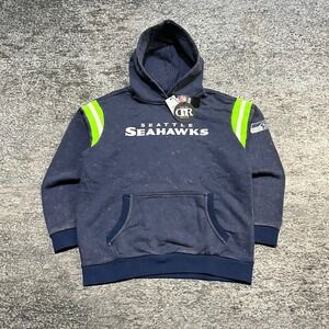 NWT Seattle Seahawks Darius‎ Rucker Hoodie Sweatshirt Mens Medium NFL Blue